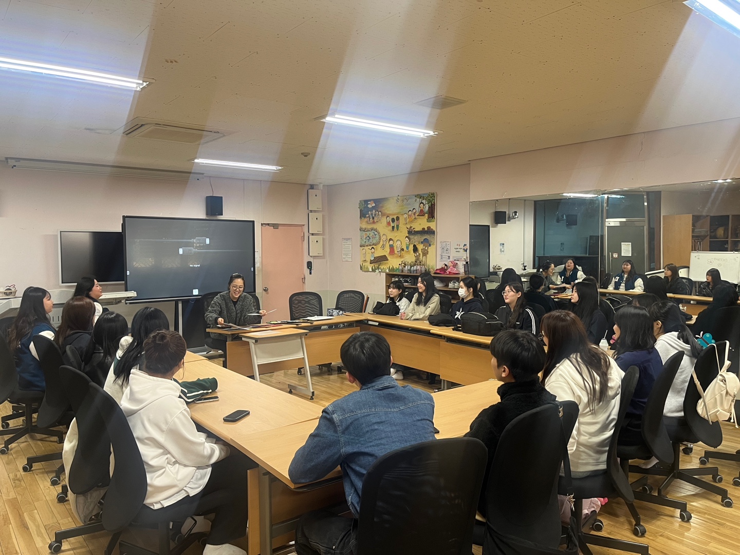 경주시 동국대학교 유아교육과 막대인형극 제작회의