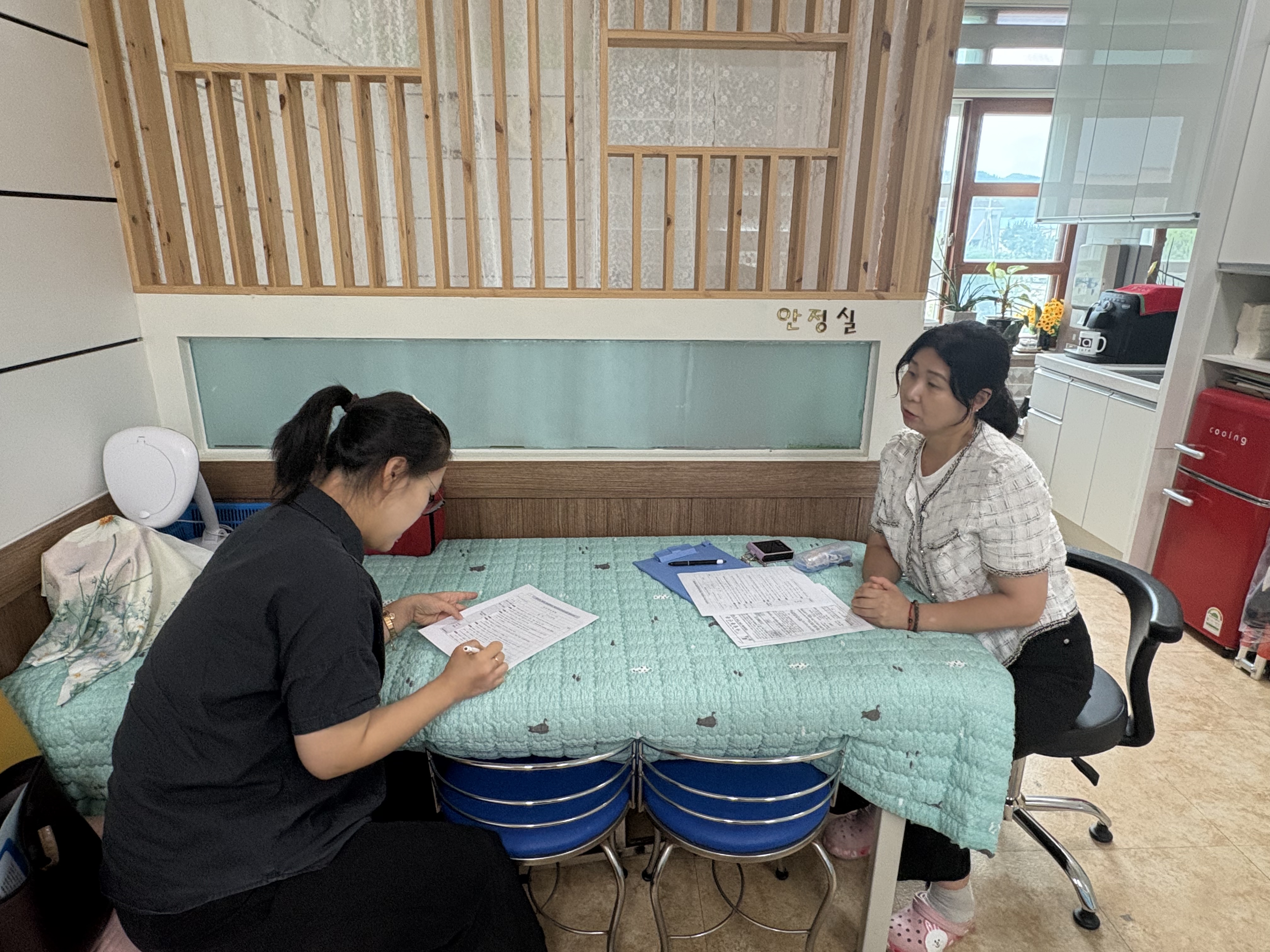 청송군 안덕초등학교병설유치원 현장점검