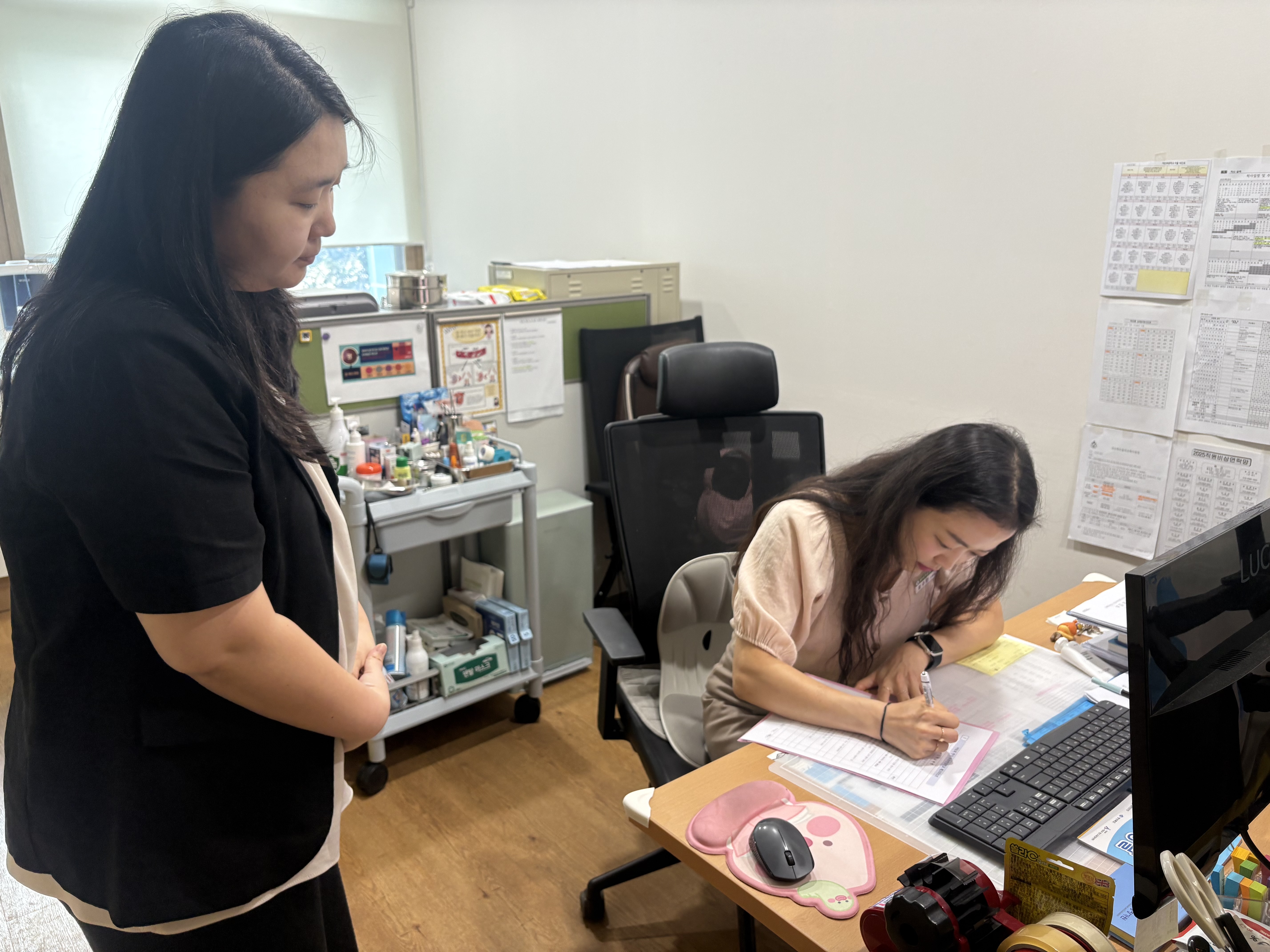 칠곡군 가산초 우수안심학교 현장점검