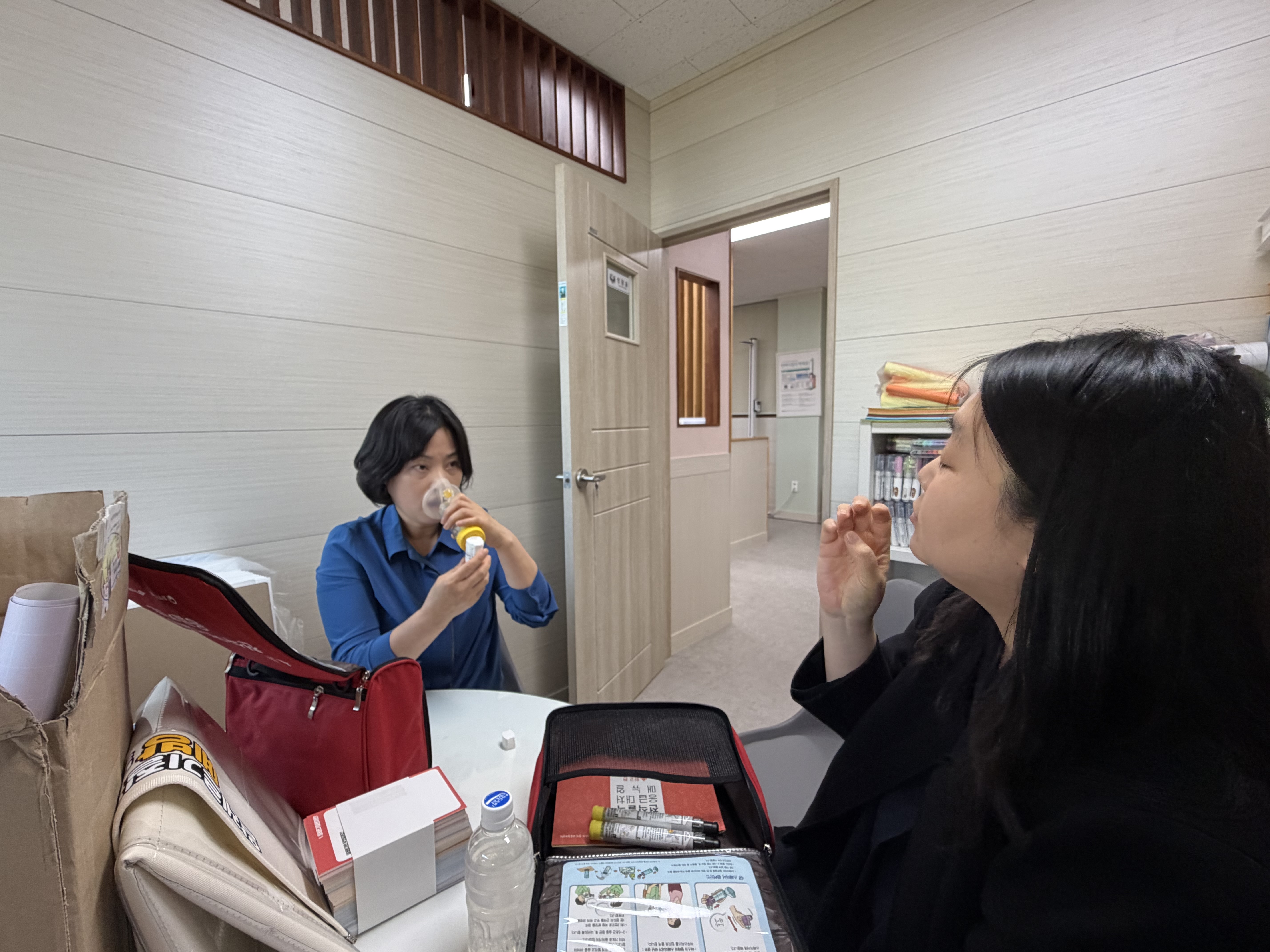 의성군 안계중 신규안심학교 물품지원 및 응급상황대처법 교육